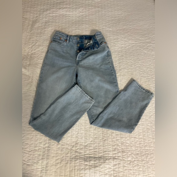 Vintage Jeans Light Wash Straight Leg Rio Size 2 Long Vintage Blue Denim - Picture 4 of 5